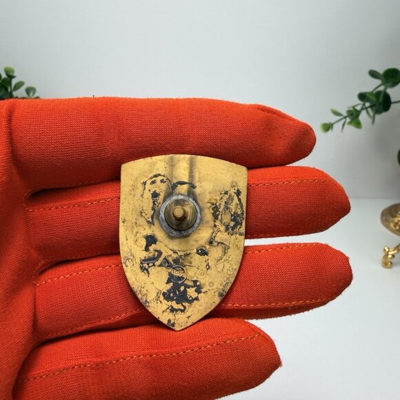 Vintage Original Porsche Hood Crest Badge Stuttgart Emblem - Picture 2 of 8